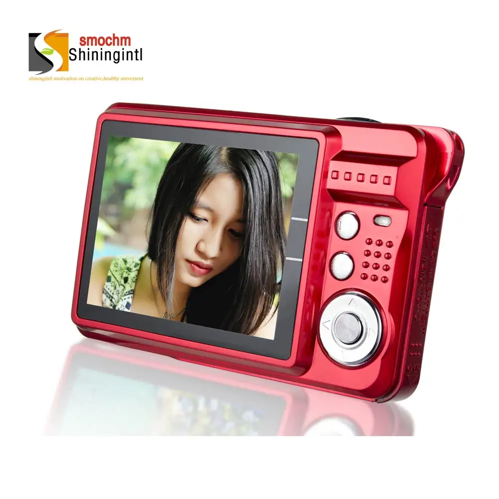 

Smochm Digital Camera With 21M Pixels Protection Bag High Definition 8x Zooming Photo Video Record with JPEG 8/16/32G SD Cards