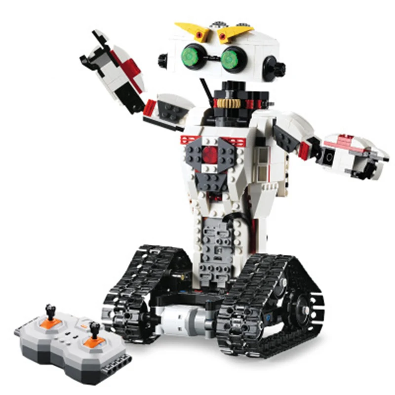 

C51027 710pcs 2in1 Technic Remote Control RC Transformation Deformation Robot USB Electric Building Block