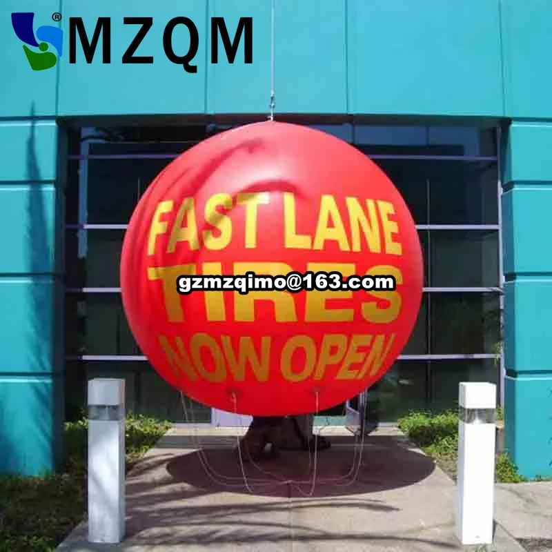 

Free shipping 2mPVC inflatable balloon sky balloon/Red Lantern helium balloon for advertising events