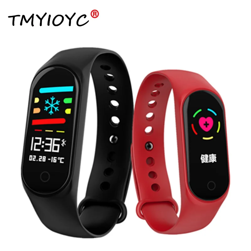 

M3S Smart Bracelet IP67 Fitness Tracker Blood Pressure watch Heart Rate Monitor Smart band smartband pulsera inteligente pk mi 3