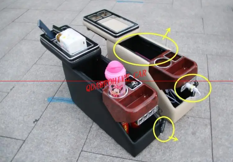 QDAEROHIVE передние перила коробка набор общий бизнес подлокотник центральный магазин бизнес автомобиль мобильный заряд для caravell Multivan T5 T6