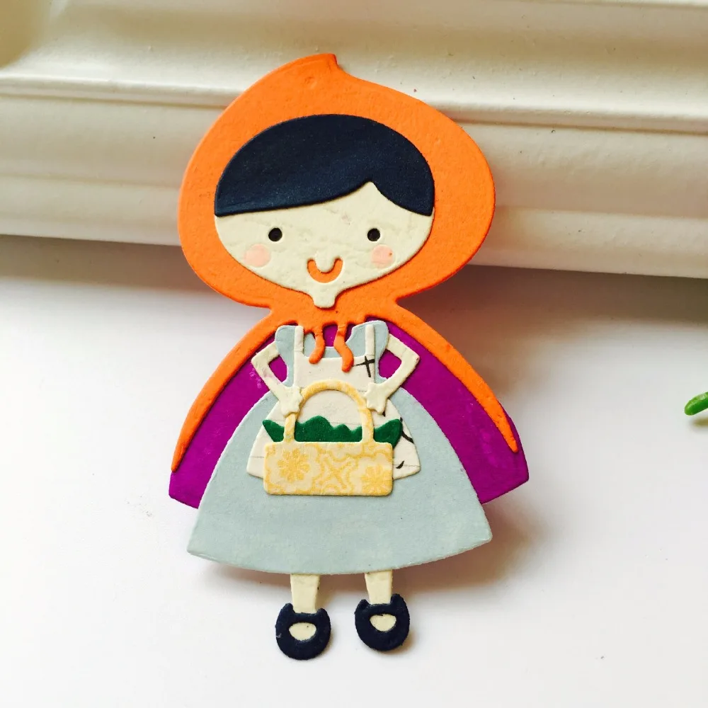  Girl METAL CUTTING DIES Puzzle Girl build up Scrapbook card invitation paper craft party decor embo - 32867785894