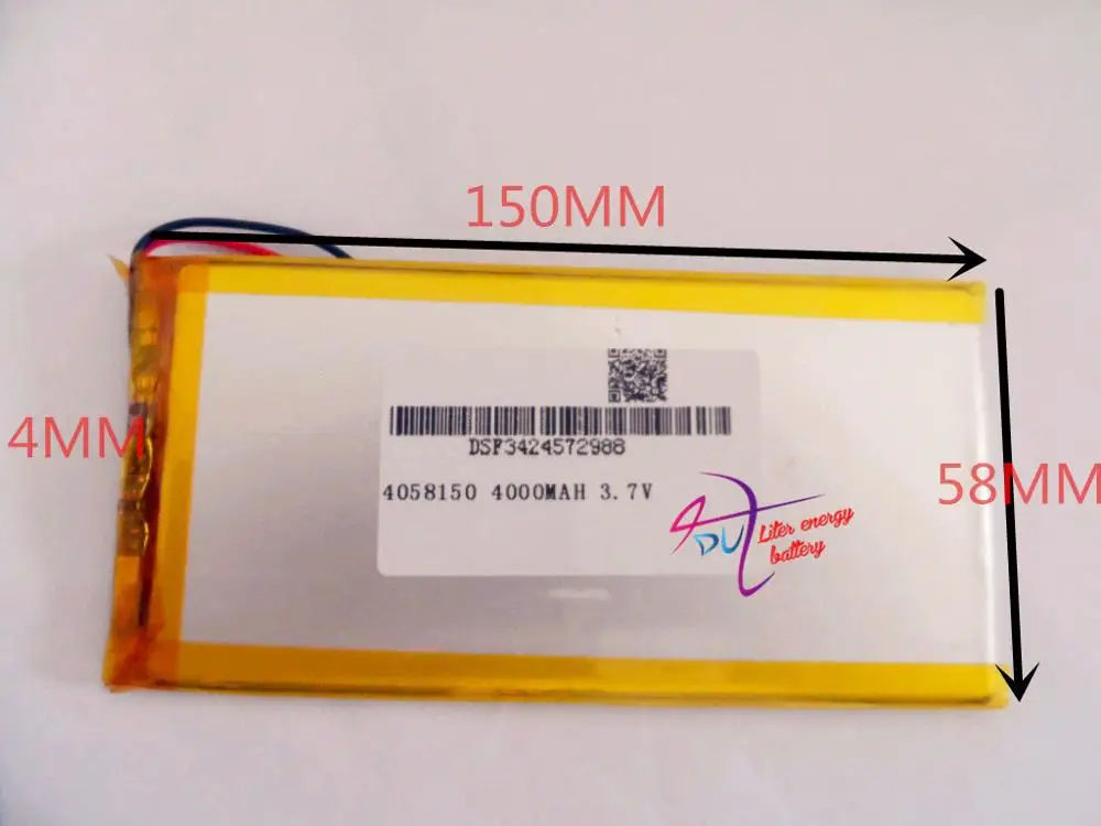 

best battery brand 3.7V,4000mAH tablet battery 4058150 dawn Edition other mobile power The tab