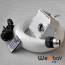 32 Вт RGB 4-скоростные мерцающие светодиоды волоконно-оптический Звездный потолочный комплект свет+ 28key RF пульт дистанционного управления+ 1000 шт. 0,75 мм 4 метра Оптическое волокно