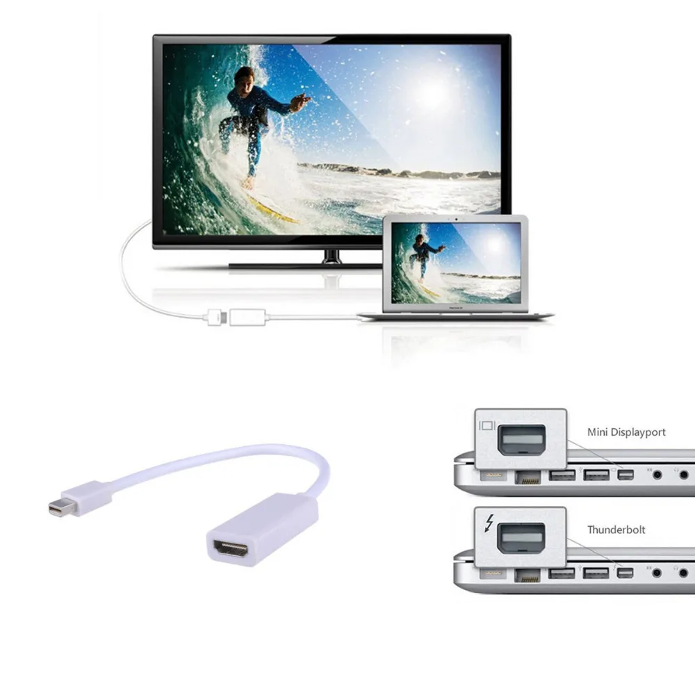 

Adapter Cable PCI Cables Port DP Converter Thunderbolt Display Port To HDMI Mini Display High Quality For Apple Macbook Pro Air