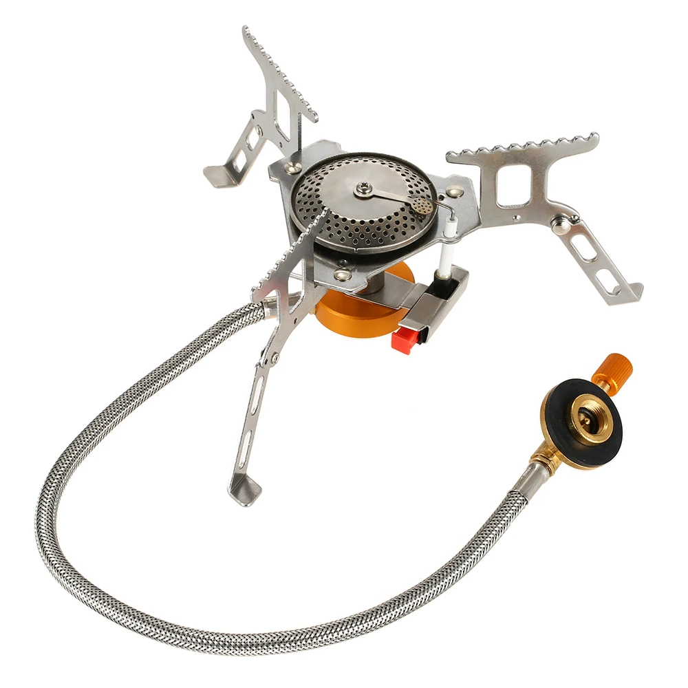 Outdoor Camping Gas Stove Folding Outdoor Stove Stainless Steel Hiking