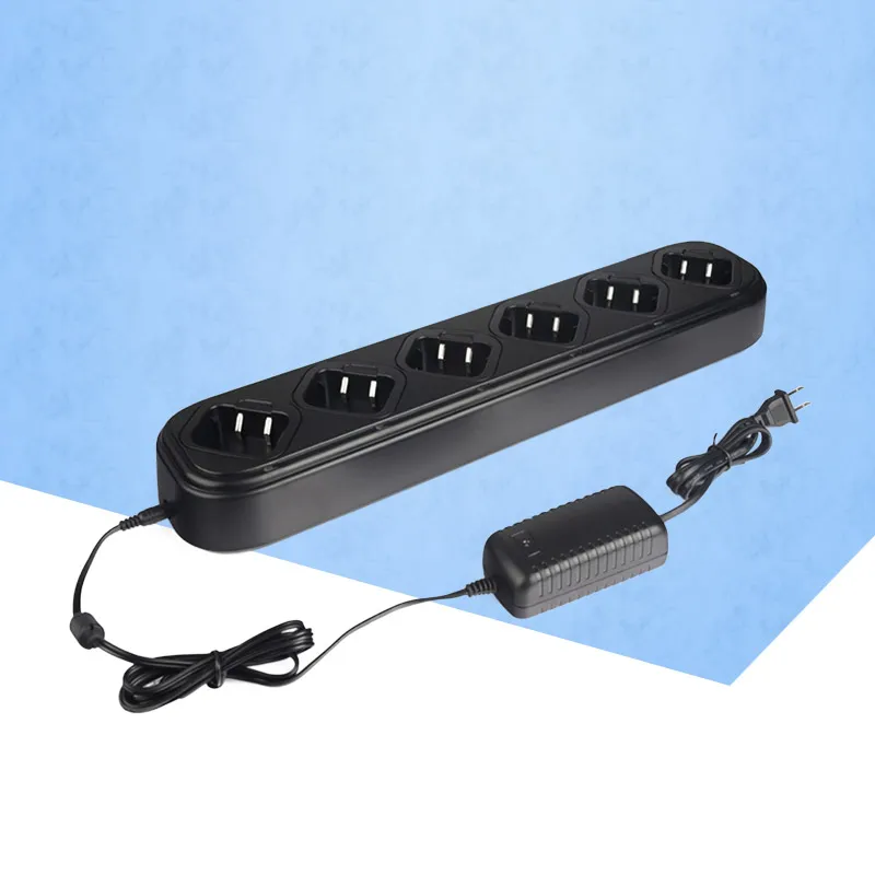 

General Walkie Talkie Single Row Six Way Charger Universal Rapid for HYT PD780 Two Way Radio Ham Radio