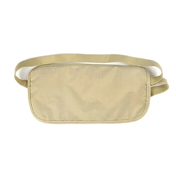 

Money Travel Waist Belt Zipped Pas Wallet Pouch Bum Bag Security-Khaki