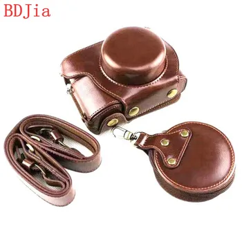 

New Luxury Leather Camera Case For Olympus E-PL10 E-PL9 Digital Camera PU Leather Camera Bag Cover With Battery Opening + strap