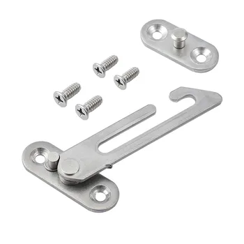 

4Pcs/set UPVC Window Restrictor Child Stainless Steel Security Lock Safety Replacement Catch Door Ventilator Screw Right/Left