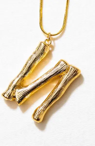 Новинка, ожерелье с большими буквами для женщин, крупное Золотое длинное ожерелье Модные украшения, лучший друг, подарок, подвески, бижутерия - Окраска металла: N