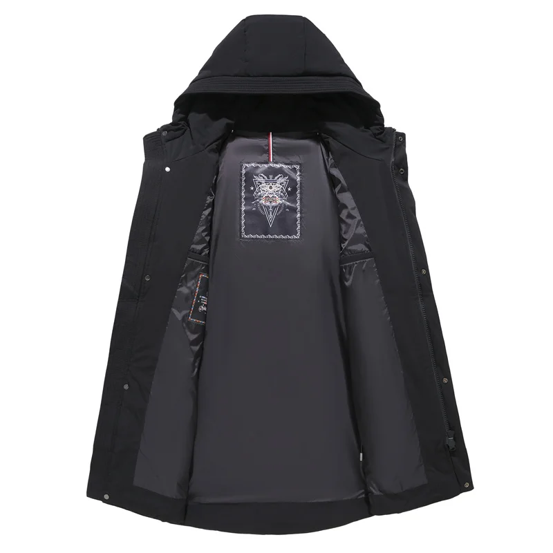 Manteau Heren Le Nouveau Capuche D'hiver De Hommes Chaud Coupe Vers Veste Winterjas Bas Col Daunenjacke vent Vsd Parkas Pour Mince Homme Black À Vs8806 Canard mN8wnv0