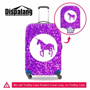 

Dispalang Purple Unicor'n Luggage Cover for Women Travel Accessories Suitcase Protectors Dustproof Cover for 18 20 22 24-30 inch