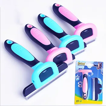 

1PC New Stainless Steel Dog Dead hair Pet Hairless Hair Removal Comb Pet Products High Quality Pet Hair Removal Comb Useful