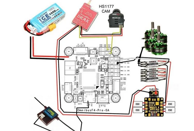 OMNIBUS-Betaflight-F4-V2-PRO-Flight-Controller-Board-w-Baro-Built-in-OSD-With-Power-Supply (2)