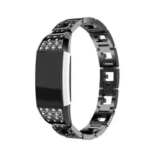 HL часы из нержавеющей стали ремешок для FitBit Charge 2 Смарт часы Прямая aug24#5