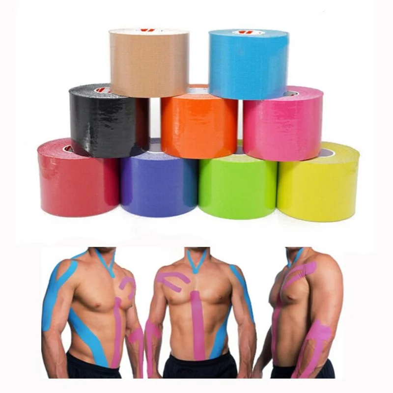 Quality elastic cotton roll adhesive kinesio taping Sports injury