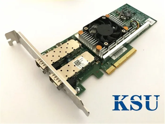 Двухпортовый 10GbE SFP + конвертированный сетевой адаптер для DELL N20KJ BROADCOM