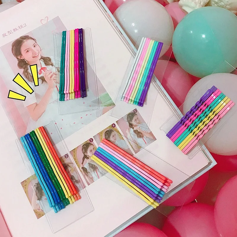 

NEW INS 10 PCS/Set Candy Colors Hair Clips for Women Girls Colorful Barrettes Lovely Hairpin Headband Fashion Hair Accessories