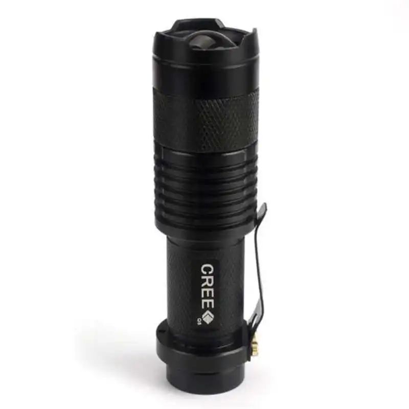 5000LM Mini Q5 LED Flashlight Torch w 14500 Battery & Charger Box powerful led flashlight rechargeable laser pointer #4S11 (4)
