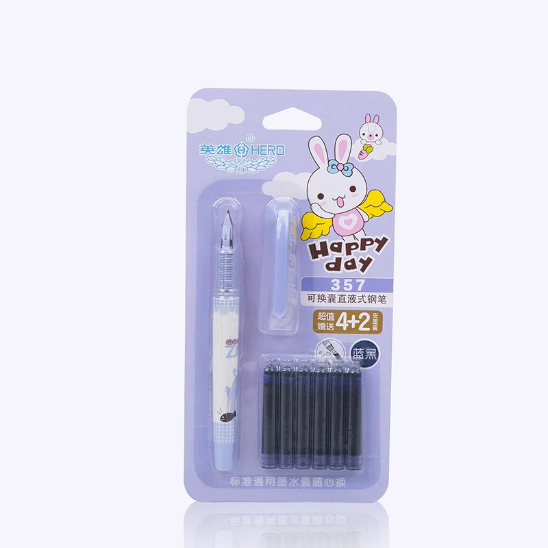 

Hero 357 Dedicated Pen for Student Kawaii School Supplies Contracted Fountain Pen Writing/Ink Pens Free Shipping