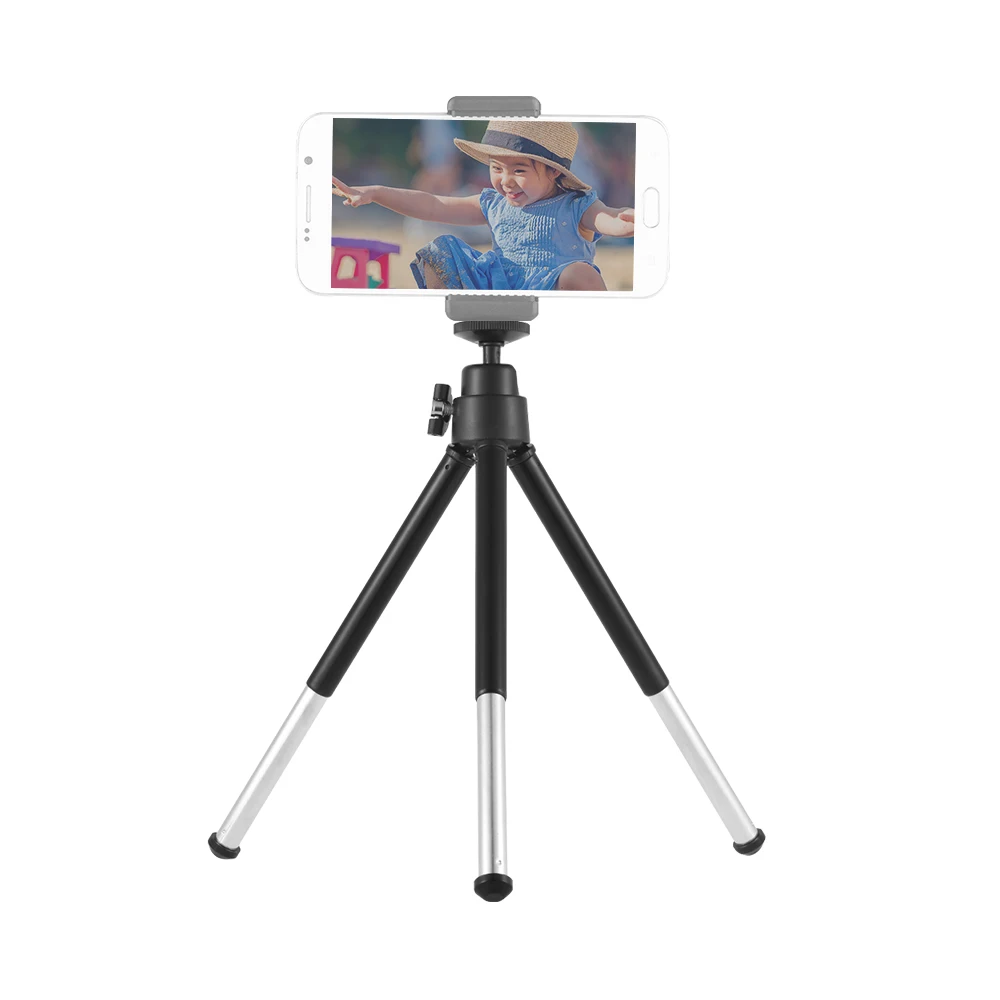 

2-Section Extendable Desktop Tripod Mini Tripod for iPhone Xiaomi Samsung Android Phones Tripod For Gopro DV SLR Cameras ILDC