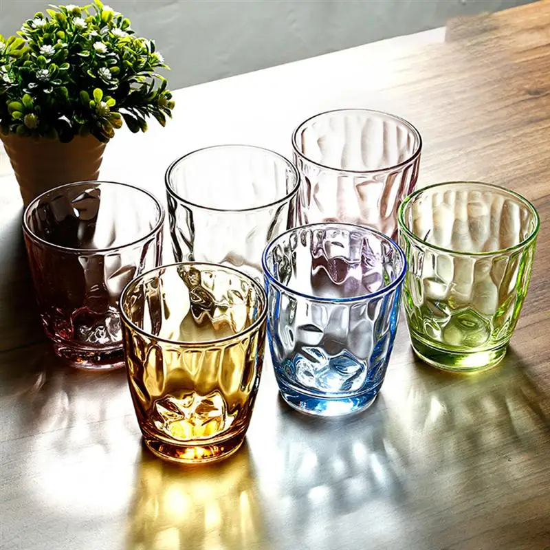 Details about  / QG Clear Colorful Acrylic Plastic 22 oz Drinking Glass Tumbler Set of 8 Purple