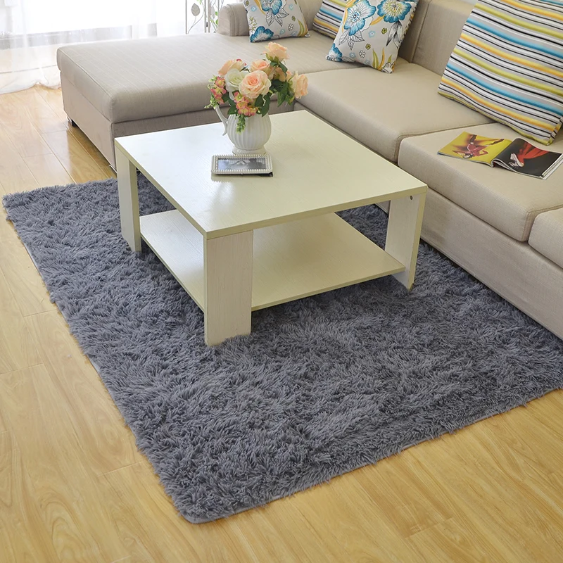 

120X160CM Plush Carpets For Living Room Soft Solid Rugs And Carpets For Home Bedroom Coffee Table Area Rugs Children Play Mat