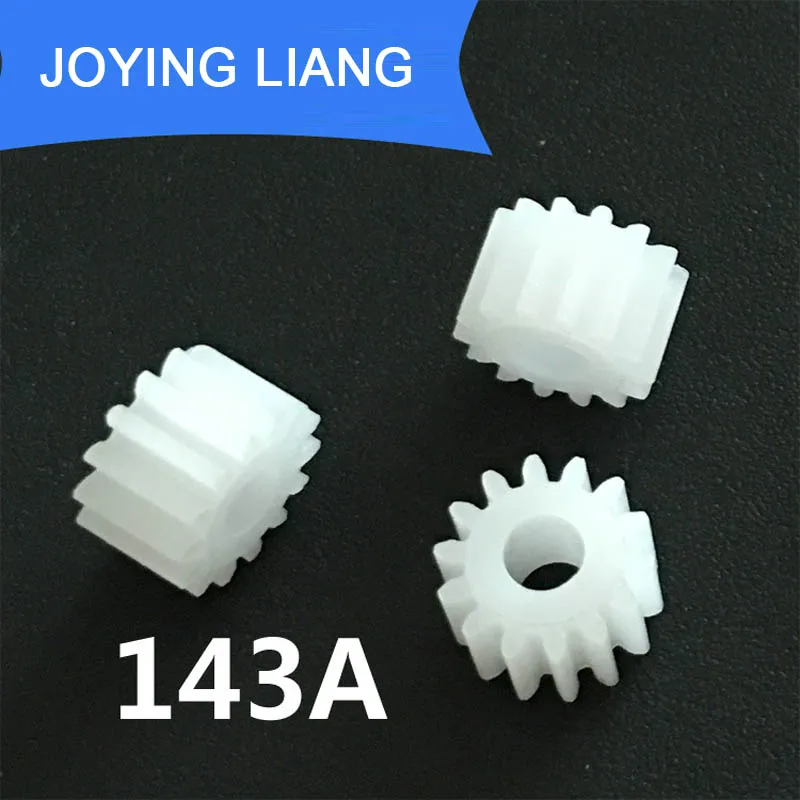

143A Modulus 0.5 14 Teeth 3mm Shaft Tight Pom Plastic Pinion Gear Toy Model Gear (5000pcs/lot)