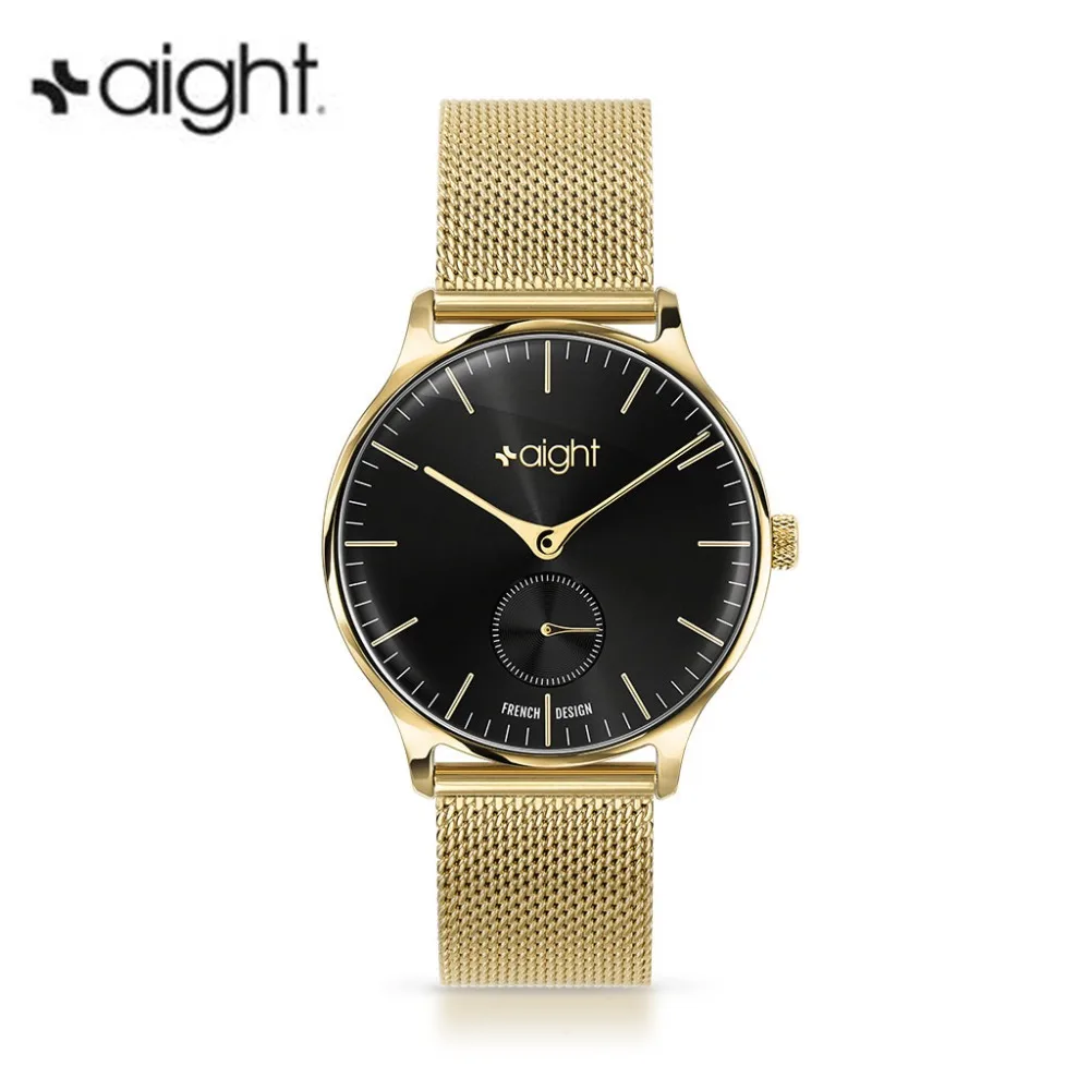 Топ французский бренд роскошных AIGHT relogio feminino кожа Для женщин часы кварцевые