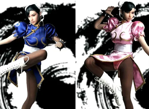 

SUPER DUCK SET014A/B 1/6 Chinese Goddess of Combat Chunli Cosplay Costume Outfit for 12inch Action Figure DIY