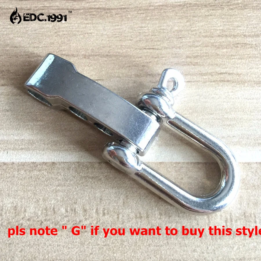 10 PCS High quality Adjustable O and U Shape Anchor Shackle Outdoor Survival Rope Paracord Bracelet Buckle For Outdoor Sport EDC