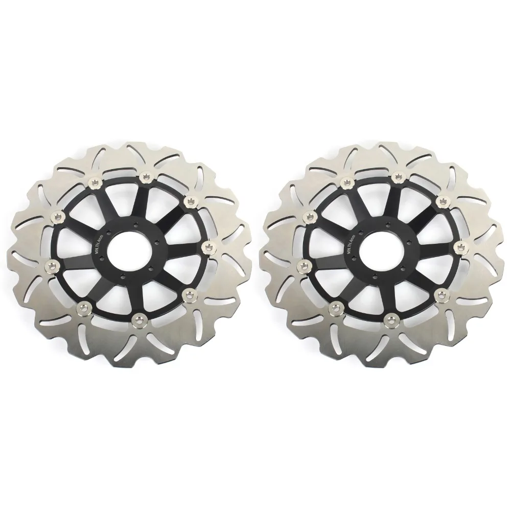 

BIKINGBOY Front Pair Brake Discs Disks for HONDA CBR1100XX CBR 1100 RR Super Blackbird 1999-2008 X-11 CB 1000 SF CB1300 00-04