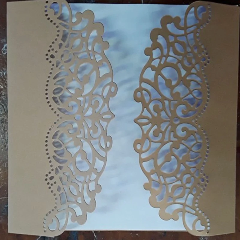 Making Scrapbook Greeting Card Hollow Frame Metal Cutting Laces Stencil Decor