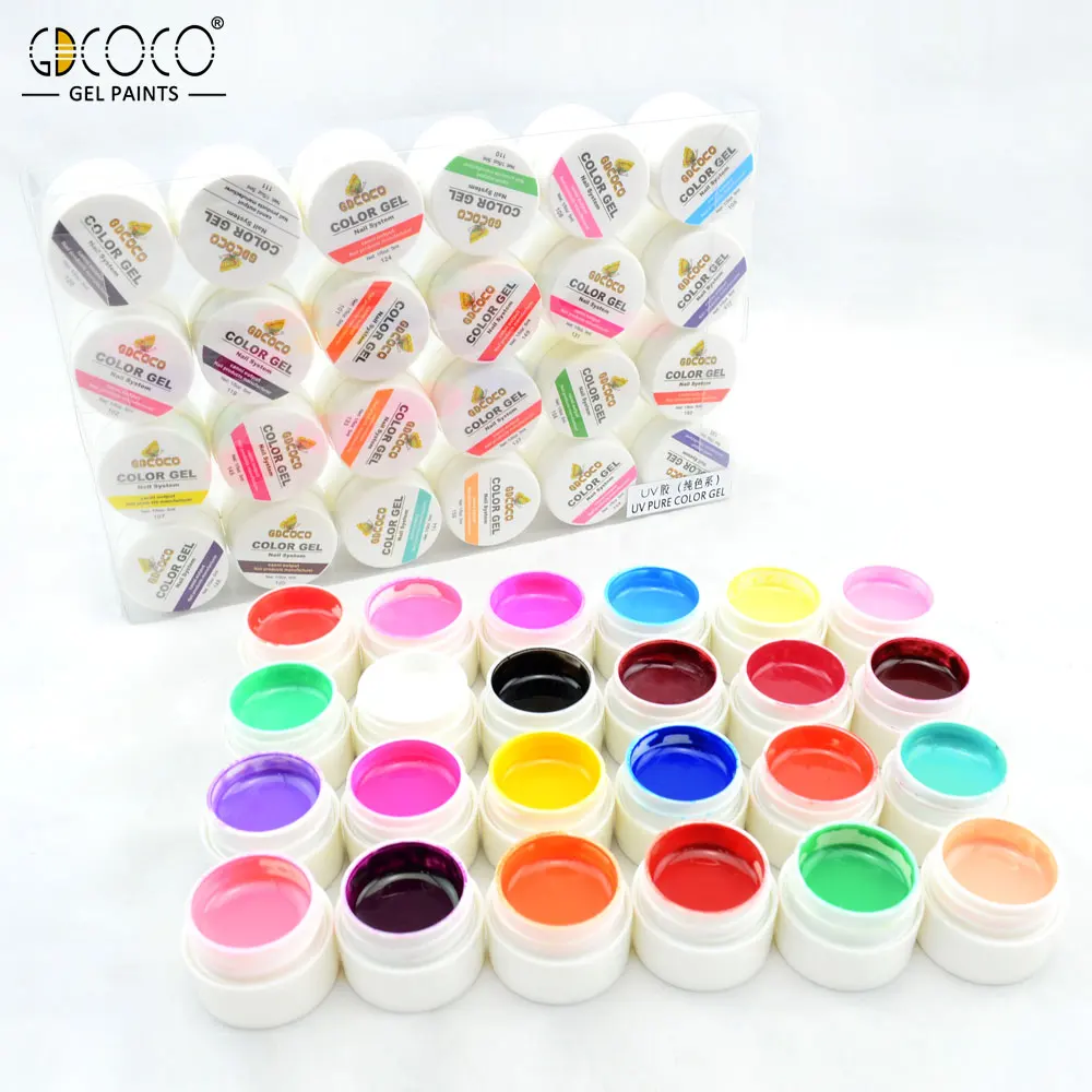#20204 GDCOCO Kit de uñas de Gel UV 36 colores CANNI salida pintura de Gel de uñas DIY pintura gel