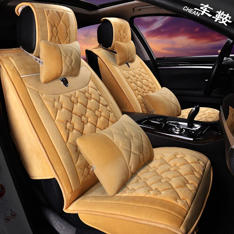 fashion winter plush velvet universal car seat cover setin Automobiles