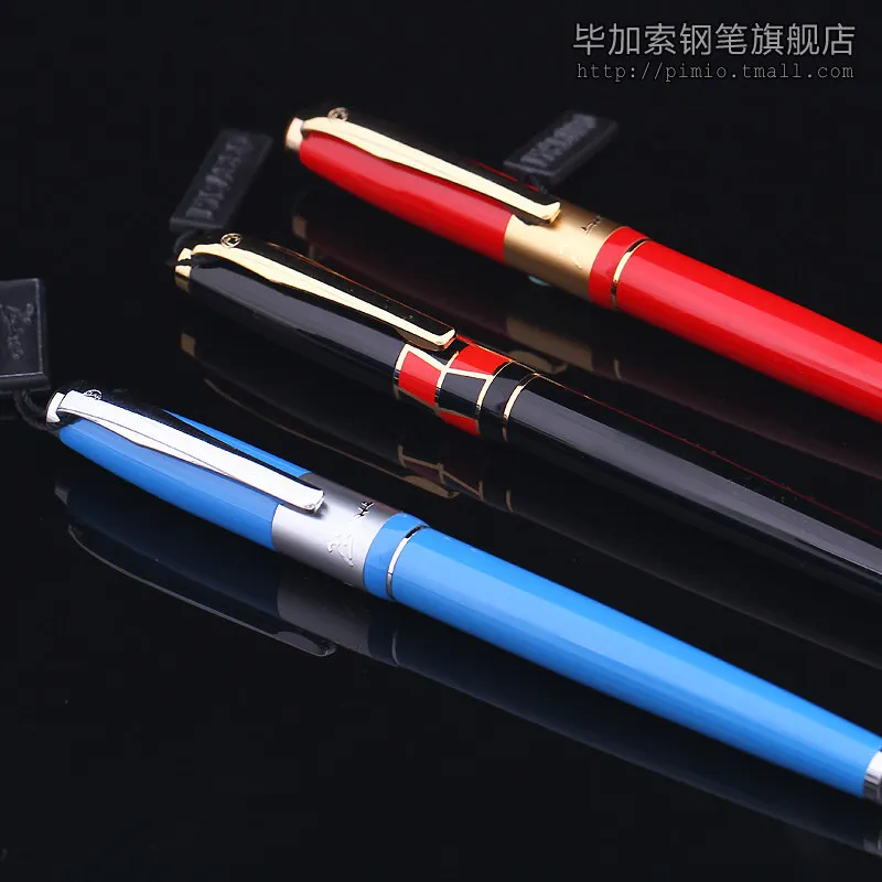 Promotion-Picasso-Pimio-923-Luxury-Pure-Black-and-Gold-Clip-Fountain-Pen-with-0-5mm-Iridium(1)