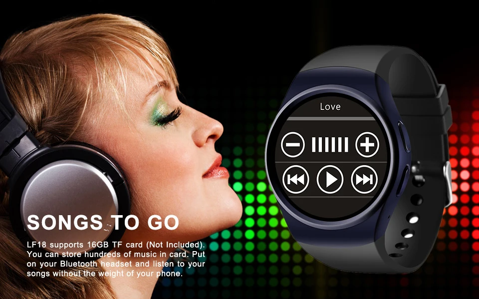 LF18 Bluetooth Smart Watch Phone Full Screen Support SIM TF Card Smartwatch Heart Rate_12