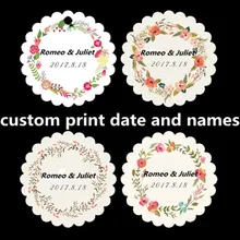 200 шт пользовательский дизайн Свадебная коробочка с сердцем любовные открытки, свадебные этикетки для сладостей для конфетных коробок wewdding приглашения