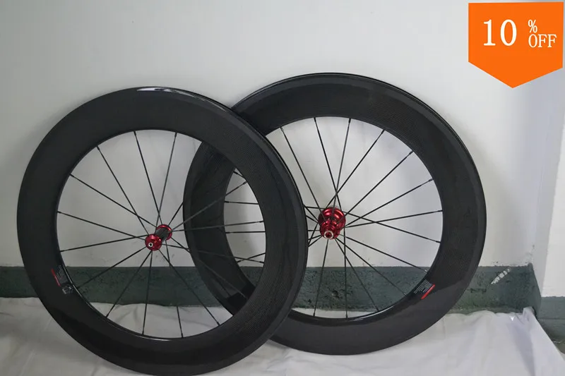 Perfect topmost T700 toray carbon wheels 88mm carbon clincher wheelset in stock for sale 0