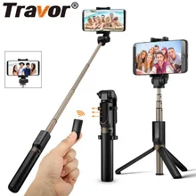 TRAVOR штатив монопод селфи палка Bluetooth портативный ручной селфи палка для iPhone samsung huawei Xiaomi Android смартфон
