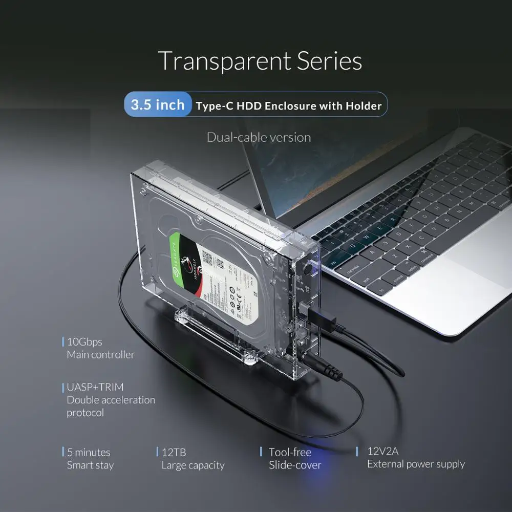 Корпус для жесткого диска ORICO 3 5 дюйма USB 1 Type C 10 Гбит/с|Корпус диска| |
