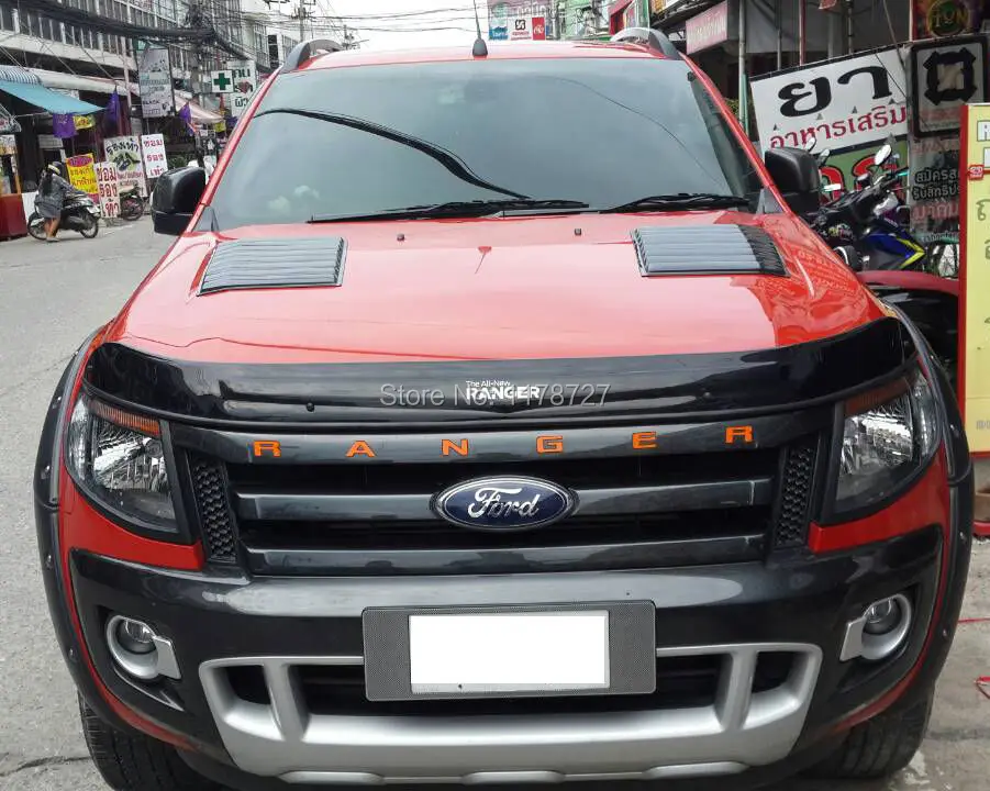 

FREE SHIPING FOR 2012-2016+ RANGER T6 T7 BONNET HOOD SCOOP FOR FORD RANGER For Wildtrak Ford Ranger Mk1 Px 2012-2017