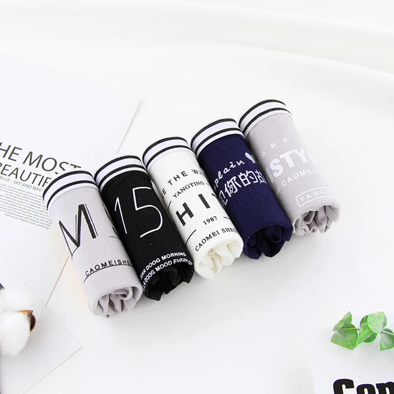 

5pcs New letter cotton briefs triangle bottom panties for women cotton girls pants underwear women