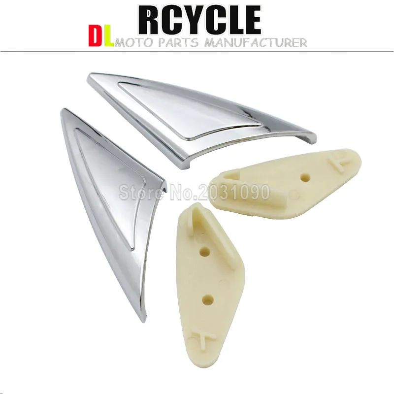 Для Honda GOLDWING GL1800 2001-2011 хром мотоциклетный тормоз крышки ротора/светодиодный кольцо огня