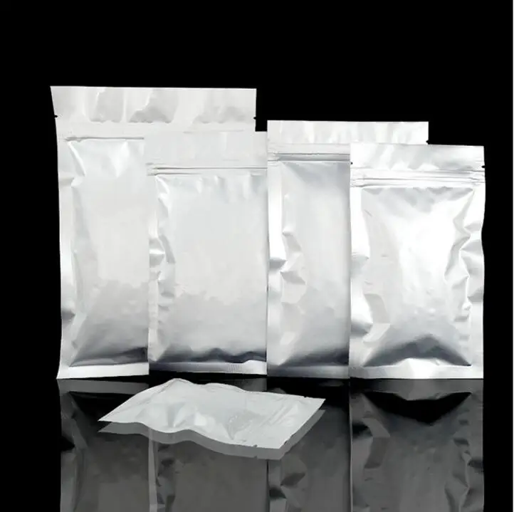

100pcs 13 sizes 6*8cm Small Sliver Self sealing Aluminum Foil Zipper bag Ziplock bags Zip lock packaging Packing food seed