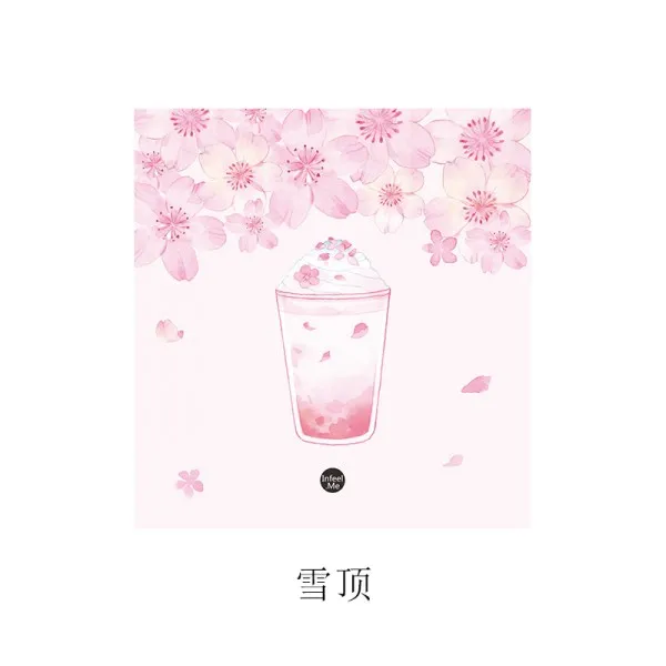 07 Cherry blossom серии стикер для заметок бумага для выпечки Стикеры для заметок блокнот-стикеры Наклейка канцелярские школьная бумага поставки - Цвет: 07
