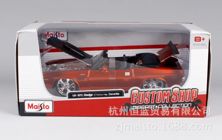 1/24 Challenger модифицированная модель кареты автомобиля из сплава 24970