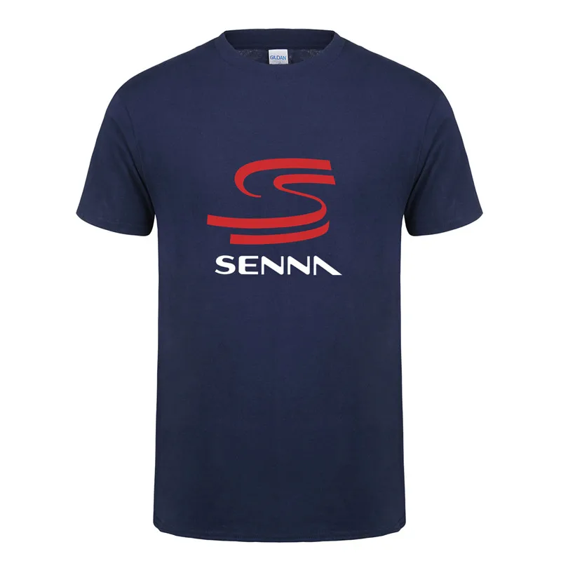 Летняя модная футболка Hero F1 Ayrton Senna, мужская повседневная футболка с коротким рукавом, хлопковые мужские топы, футболки, OT-199