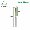 LAVIE 7pcs 6mm Shank Single Double Flute Straight Bit Milling Cutter for Wood Tungsten Carbide Router Bit Woodwork Tool MC06021 ► Photo 3/6